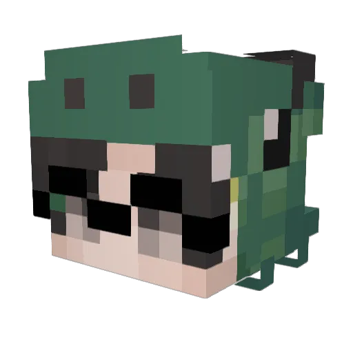 RicardoRdz Minecraft avatar head, 3D render