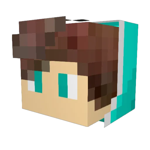 RicardoTCX Minecraft avatar head, 3D render