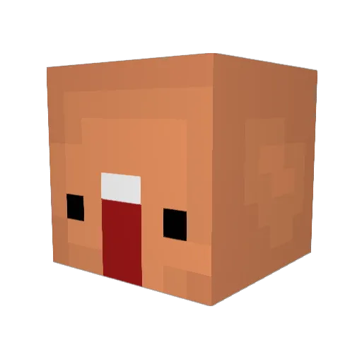 Ricardoxyz Minecraft avatar head, 3D render