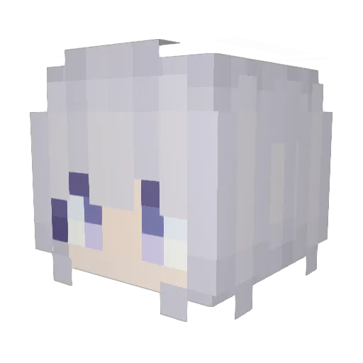 Ricarmorio Minecraft avatar head, 3D render
