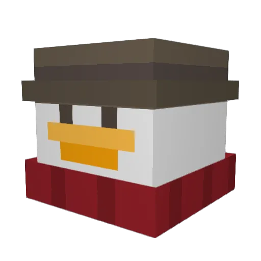 RiccardoBog Minecraft avatar head, 3D render