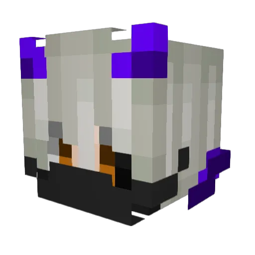 Riccardozono Minecraft avatar head, 3D render
