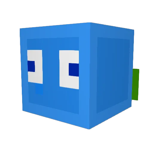 Ricchijs18 Minecraft avatar head, 3D render