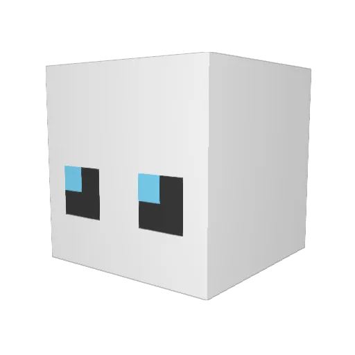 Riccliyzzz Minecraft avatar head, 3D render