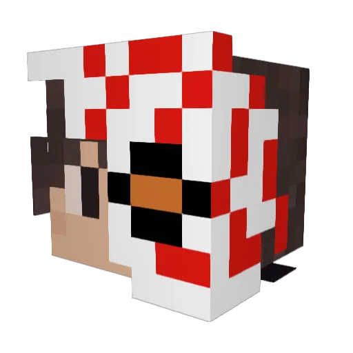 RiceEaterr Minecraft avatar head, 3D render
