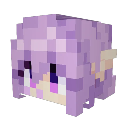 RiceGnat Minecraft avatar head, 3D render