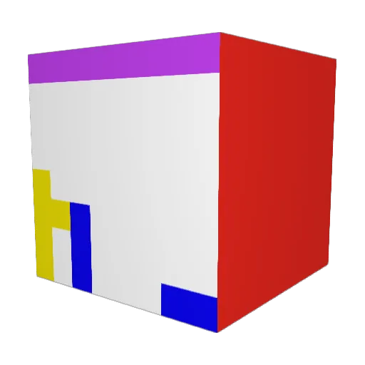 RiceMann100 Minecraft avatar head, 3D render