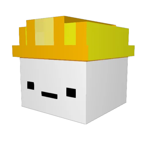 RiceWife Minecraft avatar head, 3D render