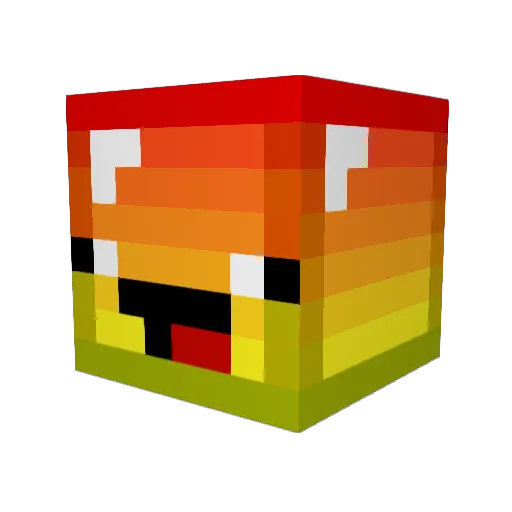 Rice_Eatter Minecraft avatar head, 3D render