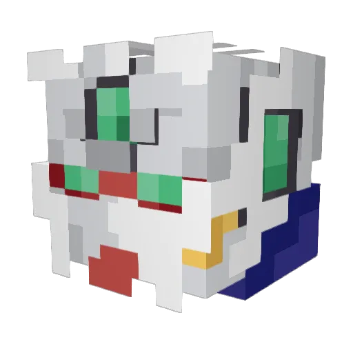 Riceburner__ Minecraft avatar head, 3D render