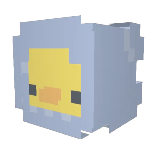 Ricees Minecraft avatar head, 3D render