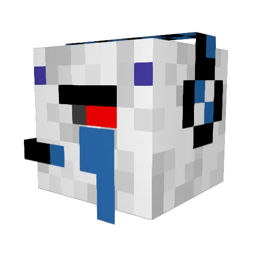 RicexNoddles Minecraft avatar head, 3D render