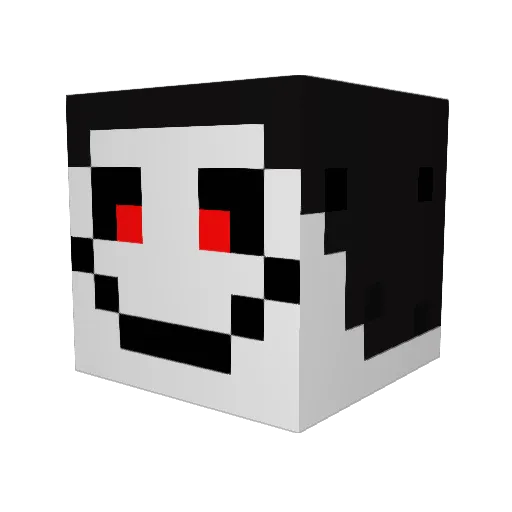 RichBit Minecraft avatar head, 3D render