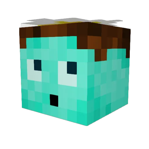 RichBroch Minecraft avatar head, 3D render