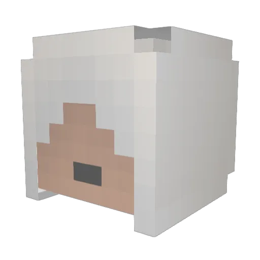 RichCap Minecraft avatar head, 3D render