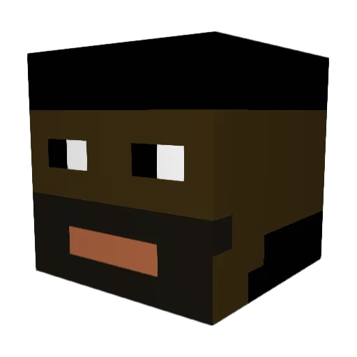 RichChiggas Minecraft avatar head, 3D render