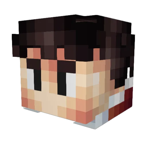 RichCz Minecraft avatar head, 3D render