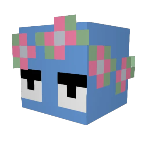 RichJew Minecraft avatar head, 3D render