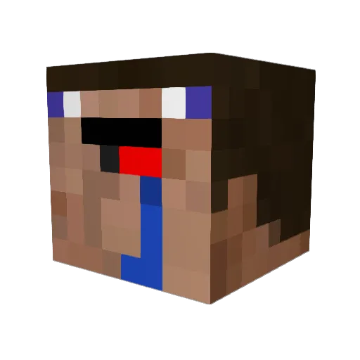 RichPrincess Minecraft avatar head, 3D render