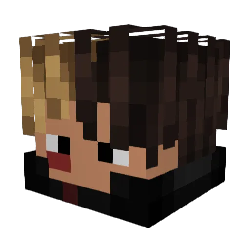 RichSODMG Minecraft avatar head, 3D render