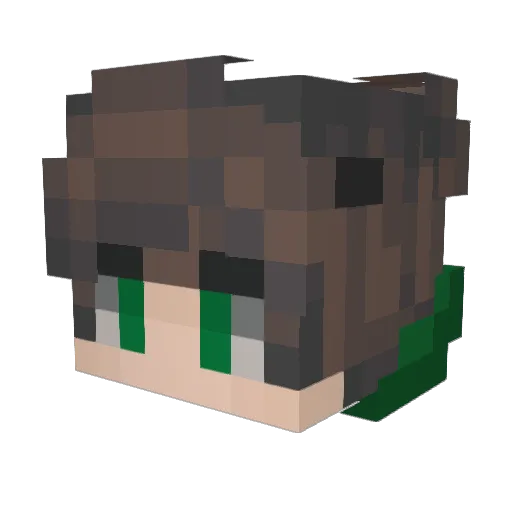Rich_Pc Minecraft avatar head, 3D render