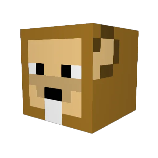 Rich_Pow Minecraft avatar head, 3D render