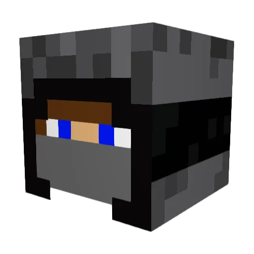 Richannay Minecraft avatar head, 3D render