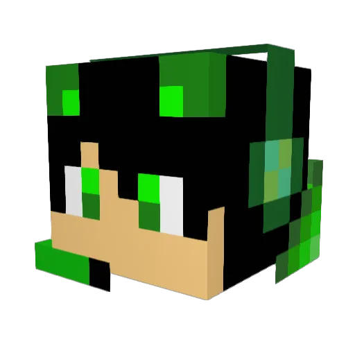 Richard1YT Minecraft avatar head, 3D render