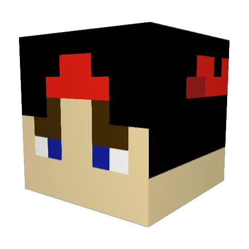 Richard3z3 Minecraft avatar head, 3D render