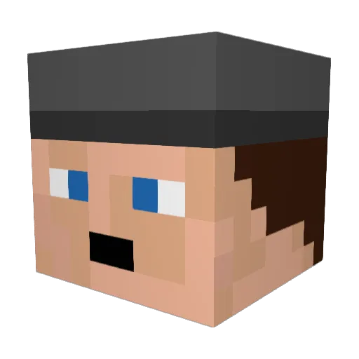 Richard742 Minecraft avatar head, 3D render