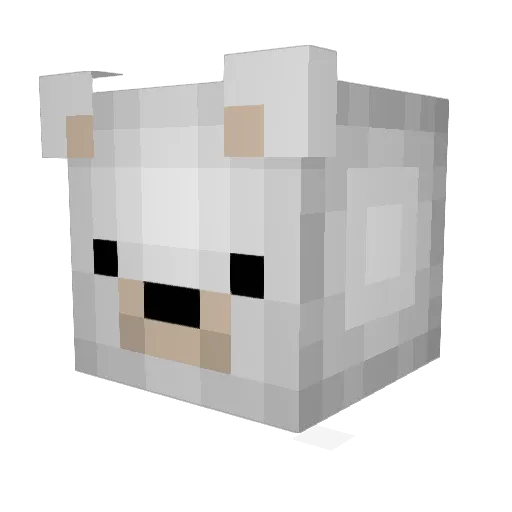 RichardJub Minecraft avatar head, 3D render