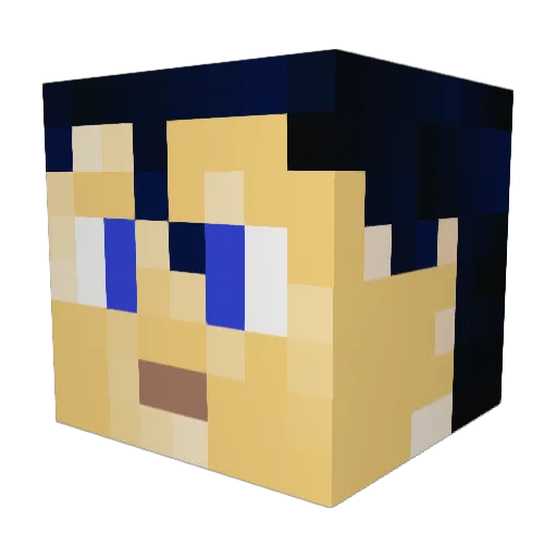 RichardRed20 Minecraft avatar head, 3D render