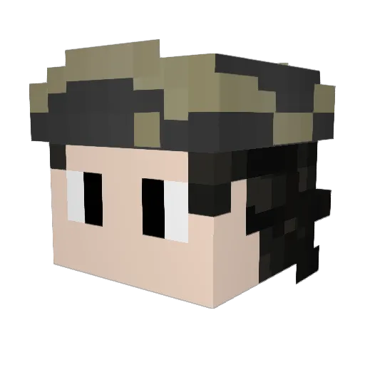 RichardTurpin Minecraft avatar head, 3D render