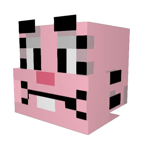 RichardWGaming Minecraft avatar head, 3D render