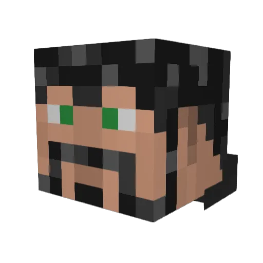 Richard_Dalloway Minecraft avatar head, 3D render