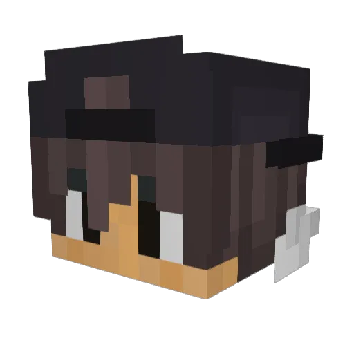 Richardib24 Minecraft avatar head, 3D render
