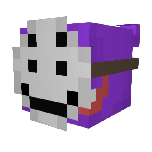 Richardmeow Minecraft avatar head, 3D render