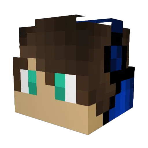 Richarge22 Minecraft avatar head, 3D render