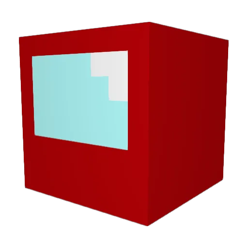 Richelic Minecraft avatar head, 3D render