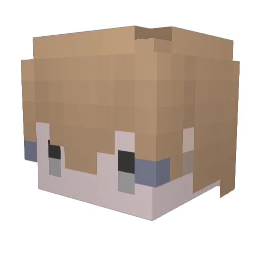 Richelieu0421 Minecraft avatar head, 3D render