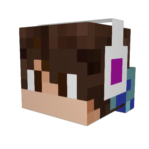 Richey09 Minecraft avatar head, 3D render