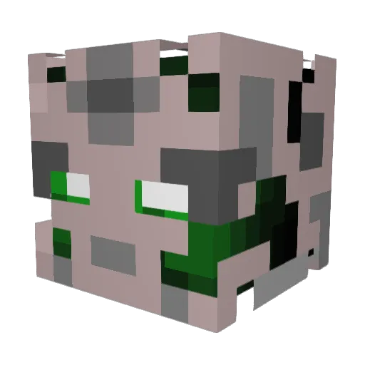 Richi00 Minecraft avatar head, 3D render