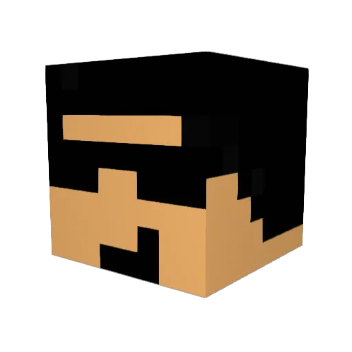 Richi7770 Minecraft avatar head, 3D render