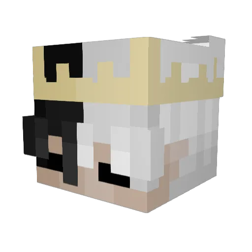 RichiRafa Minecraft avatar head, 3D render