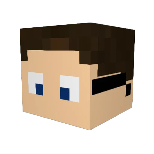 Richi_101 Minecraft avatar head, 3D render
