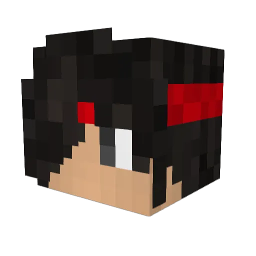 RichieMations Minecraft avatar head, 3D render