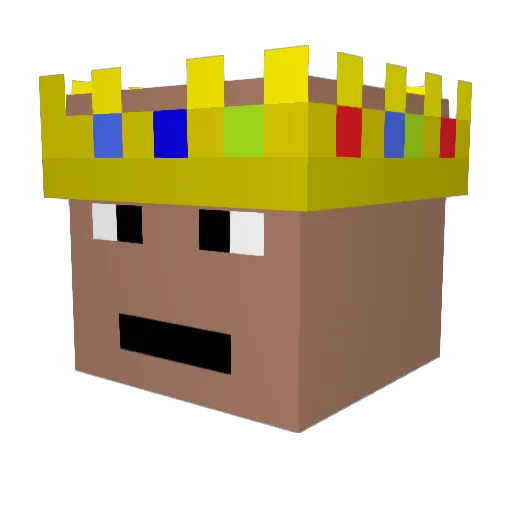 Richieee1337 Minecraft avatar head, 3D render