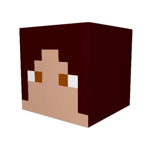 Richiees Minecraft avatar head, 3D render