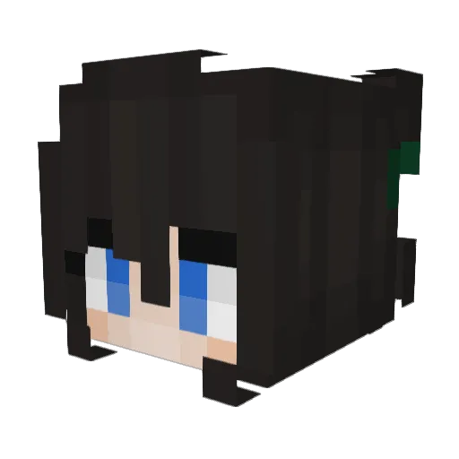 Richleather Minecraft avatar head, 3D render