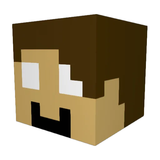 Richman12364 Minecraft avatar head, 3D render